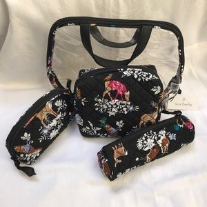Vera Bradley 4pc. Cosmetic set Merry Mischief
